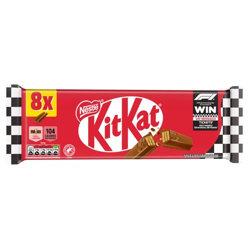 KitKat 2 Finger Milk Chocolate Biscuit Bar, Multipack