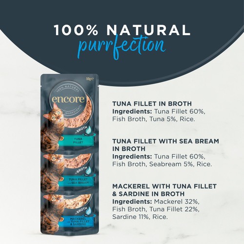 Encore Cat Broth Pouch Fish Selection