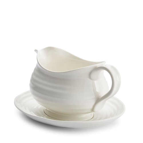 Sophie Conran White Gravy Boat & Stand 