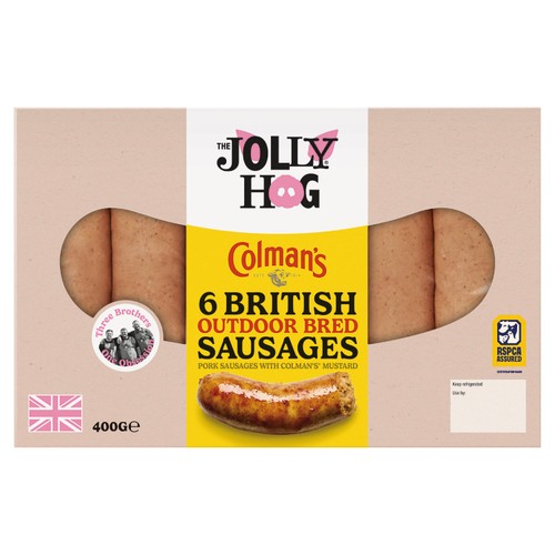 The Jolly Hog Pork & Colman's Mustard Sausages