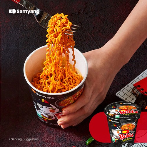Buldak Hot Chicken Flavour Ramen Original Flavour Instant Noodle Cup