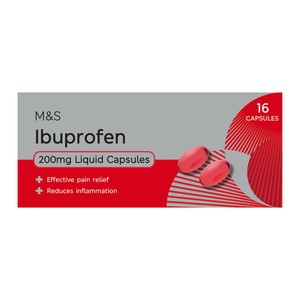 Ibuprofen 200mg Liquid Capsules 16 Soft Capsules