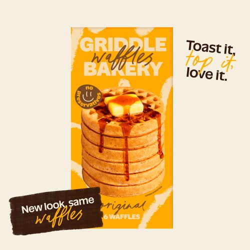 Griddle Bakery Original Wholegrain Toaster Waffles