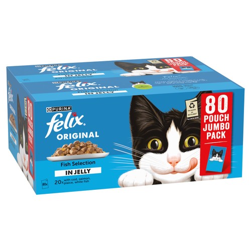Felix Original Cat Food Fish Selection in Jelly Wet Cat Food