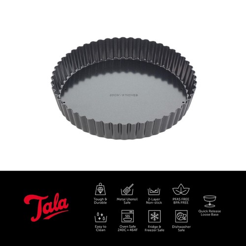 Tala Performance Eclipse Non-Stick 20cm dia x 3.5cm Tart tin