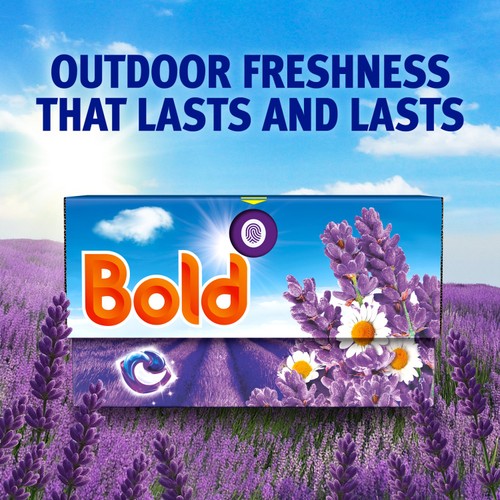 Bold All-In-1 Pods Washing Liquid Capsules Lavender & Camomile 100 Washes