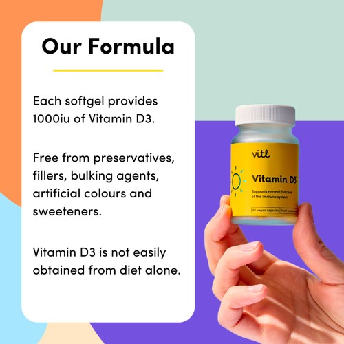 Vitl Vitamin D3 Capsules