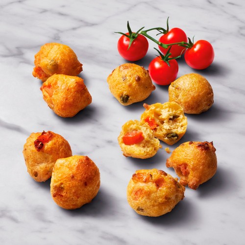 Crosta Mollica Tomato & Olive Pizzelle Dough Bites