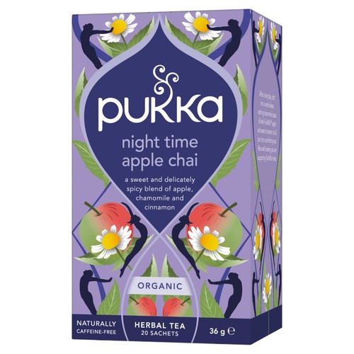 Pukka Herbs Organic Night Time Apple Chai 20 Herbal Tea Bags