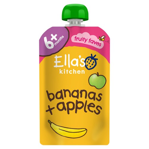 Ella's Kitchen Bananas & Apples Baby Food Pouch 6+ Months