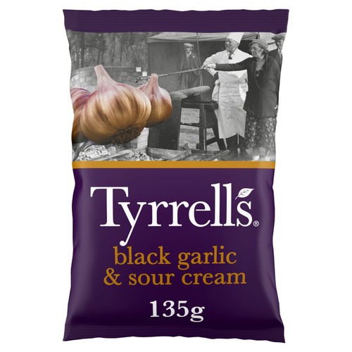 Tyrrell's Black Garlic & Sour Cream Sharing Crisps