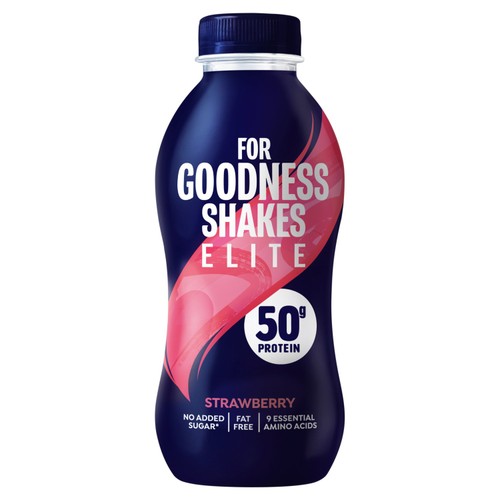 For Goodness Shakes Protein 50g Strawberry Shake, Lactose Free