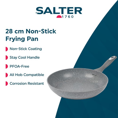 Salter Marblestone 28cm Frypan Grey