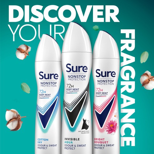 Sure Women 72hr Nonstop Protection Invisible Aqua Antiperspirant Deodorant