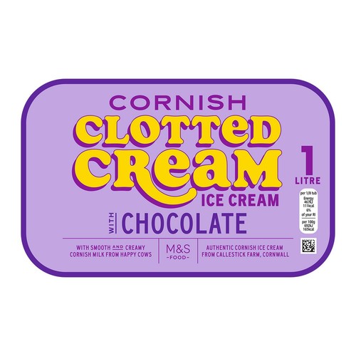 M&S Cornish Clotted Cream Chocolate Ice Cream