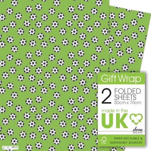 Football Gift Wrap Sheets