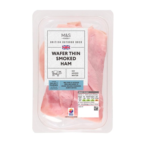 M&S British Wafer Thin Smoked Ham