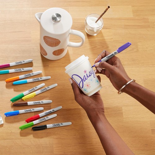 Sharpie Limited Edition Fine Permanent Marker Pens Colouring Set, 18 Pack