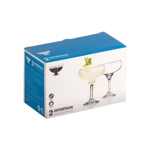 Ravenhead Entertain Cocktail Saucer Glasses, 200ml