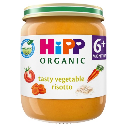 HiPP Organic Tasty Vegetable Risotto Baby Food Jar 6+ Months