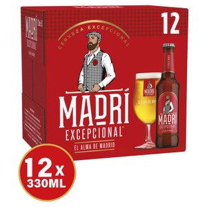 Madri Excepcional Premium Lager Beer Bottle
