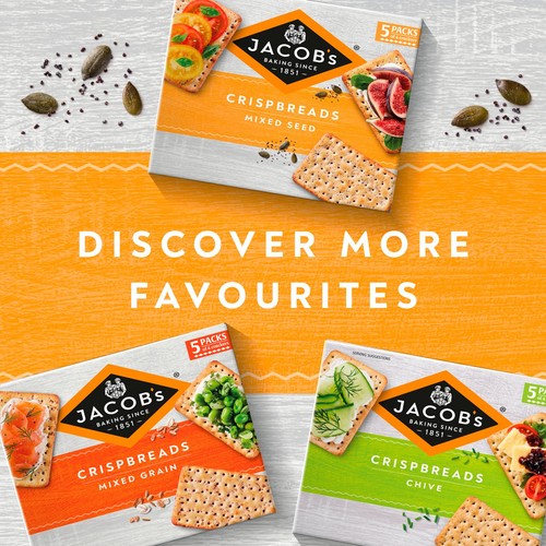 Jacob's Crispbreads Mixed Seed Crackers