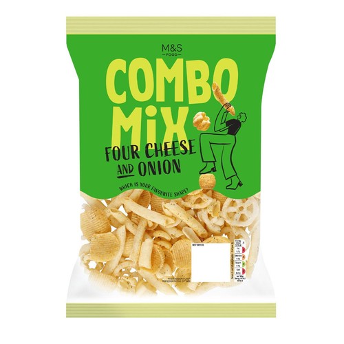 M&S Four Cheese & Onion Combo Mix