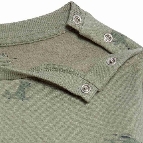 M&S Khaki Leggings Outfit, 0-3 Months, Khaki