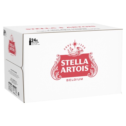Stella Artois Belgian Lager Beer Bottles