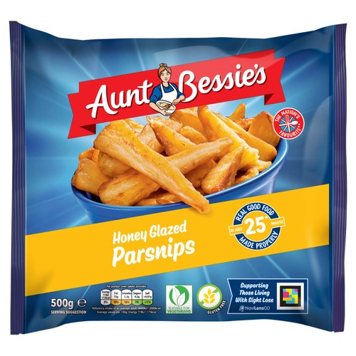 Aunt Bessie's Honey Glazed Parsnips 