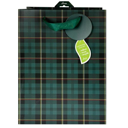Tartan Large Christmas Gift Bag