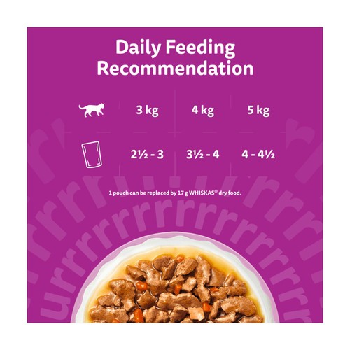 Whiskas 1+ Wet Cat Food Pouches Aromatic Fusion in Gravy