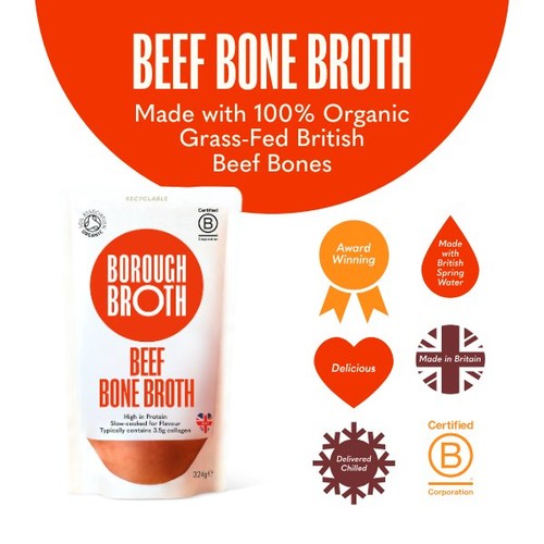 Borough Broth Grass-Fed Organic Beef Bone Broth