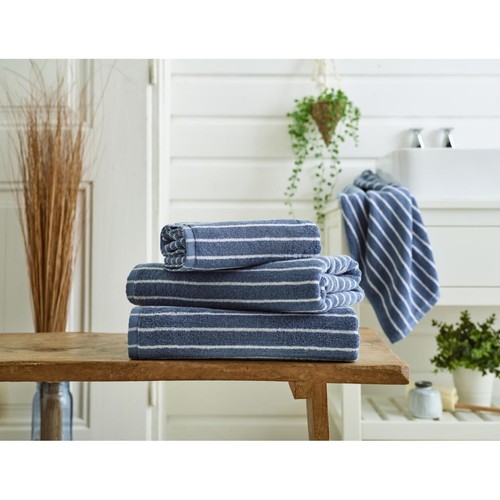 Deyongs Malmo Stripe Hand Towel Blue