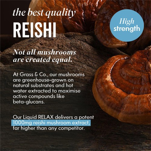 Grass & Co. Liquid RELAX Reishi Nootropic Drink
