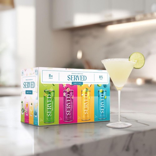 Served Margarita 8% Can
