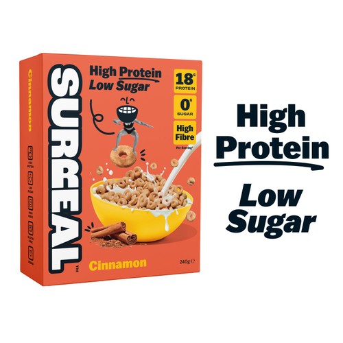 Surreal High Protein Low Sugar Cinnamon Cereal