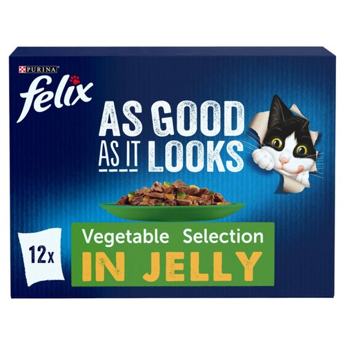 Felix As Good As it Looks Favourites with Veg in Jelly Wet Cat Food