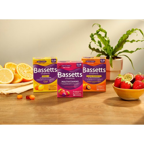 Bassetts Citrus Omega 3 & Multivitamins 12-18ys 