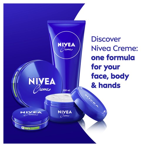 NIVEA Creme Moisturiser Cream for Face, Hands & Body