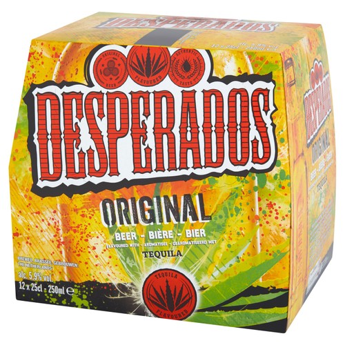 Desperados Tequila Lager Beer Bottles