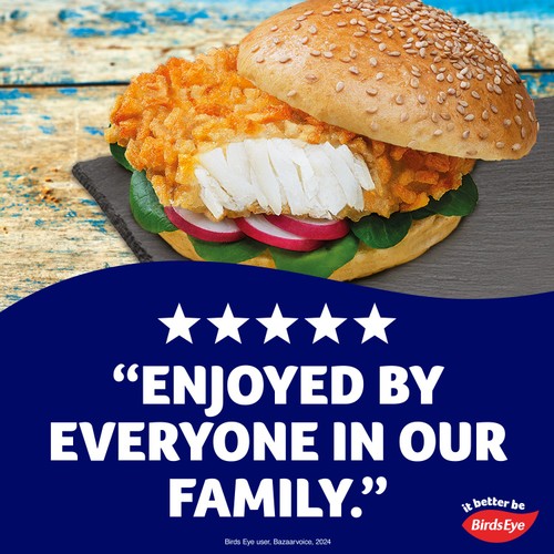 Birds Eye 2 Crispy Hash Brown MSC Fish Burgers