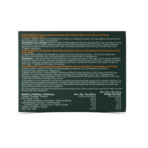 Four Sigmatic Achieve Organic Coffee with Lion's Mane & Chaga
