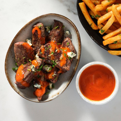 Canvin & Gunner Beef Fillet Tenders with a Buffalo Style Sauce