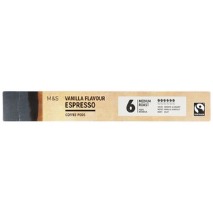 M&S Vanilla Flavour Espresso Coffee Pods