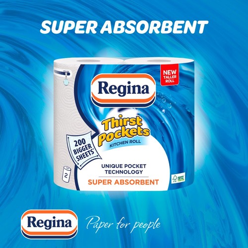 Regina Thirst Pockets Kitchen Roll