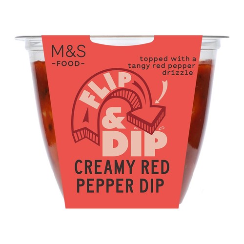 M&S Flip & Dip Red Pepper Cream Cheese Dip