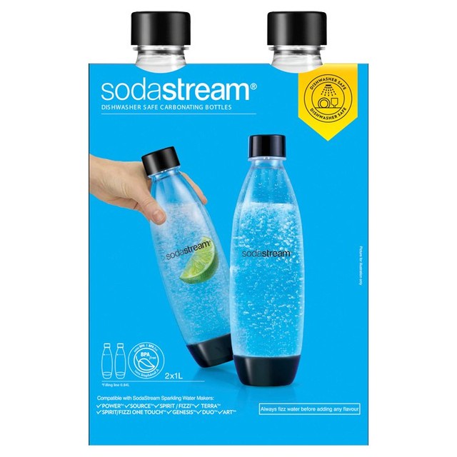 SodaStream Carbonating Bottles for SodaStream Machines 2 x 1L