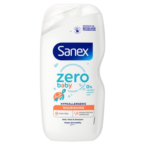 Sanex Zero% Nourishing Baby Bath & Wash 