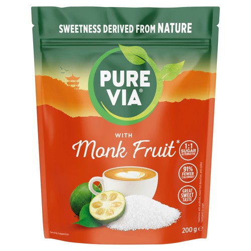 Pure Via Monk Fruit Granulated Sweetener